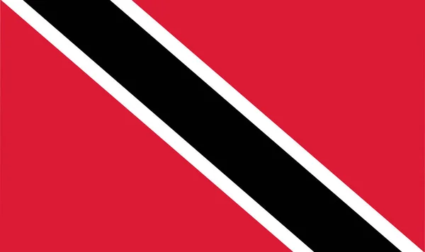 [Kolorowa flaga Trynidadu i Tobago — Wektor stockowy
