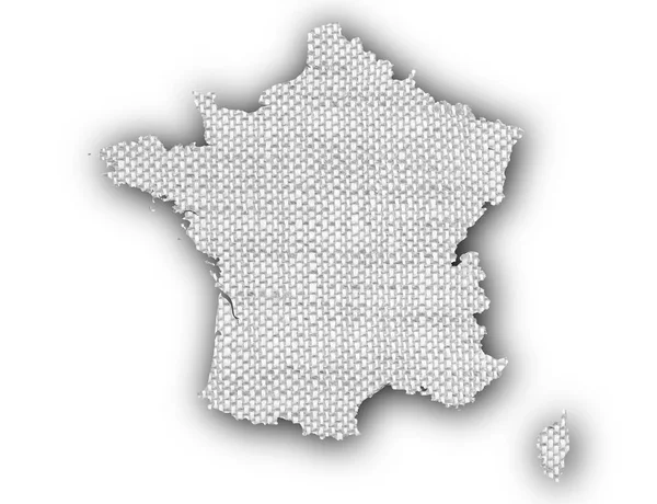 Mapa texturizado de França em cores agradáveis — Fotografia de Stock