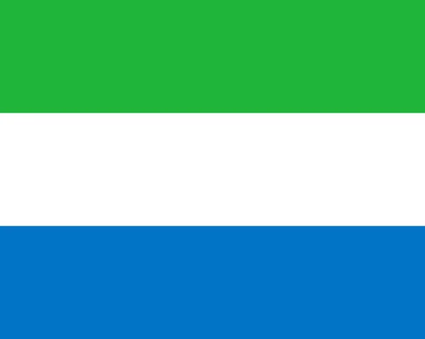 Bandera de Sierra Leona — Vector de stock