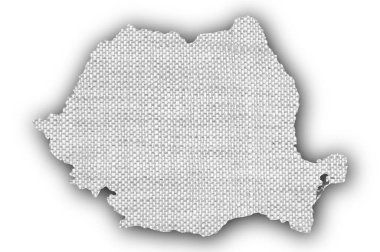 Romanya dokulu Haritası güzel renklerde