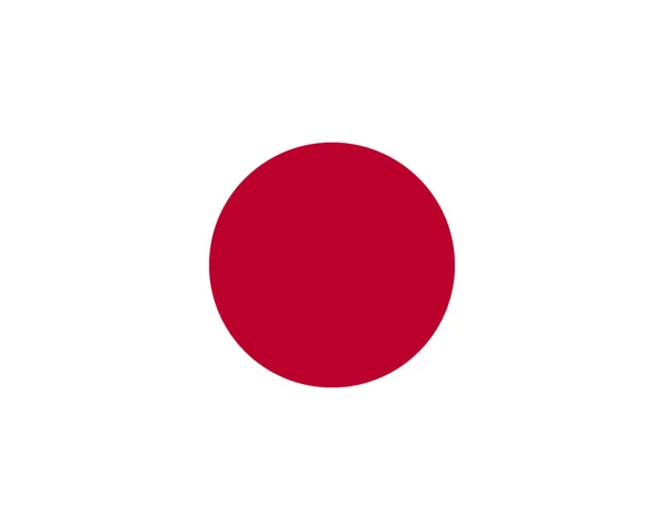 Colored flag of Japan — Stock Vector