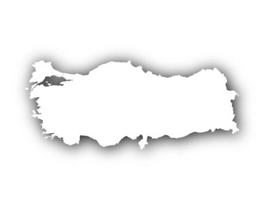 Gölge ile Türkiye Haritası