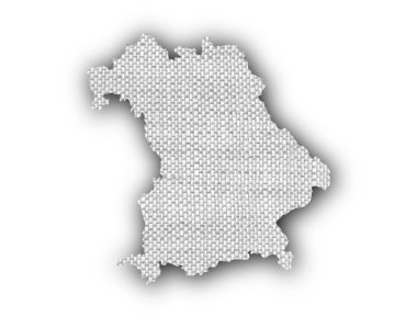 Bavyera harita üzerinde eski keten