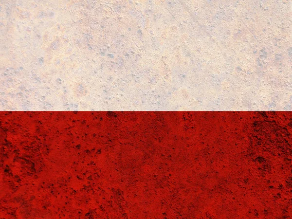 Güzel renklerde Polonya dokulu bayrak — Stok fotoğraf