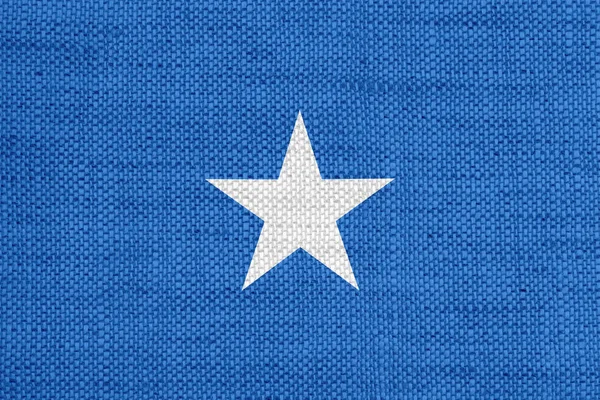 Somálská vlajka na staré povlečení — Stock fotografie