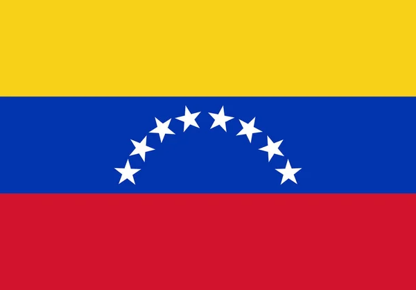 Bandeira colorida de Venezuela — Vetor de Stock