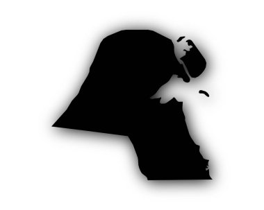 Gölge ile Kuveyt Haritası