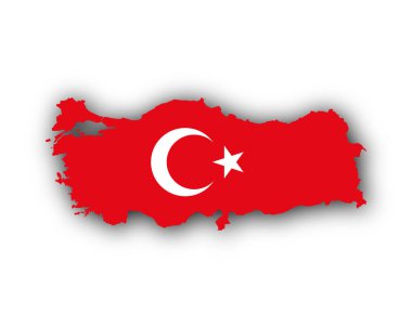 Türkiye 'nin Harita ve Bayrağı