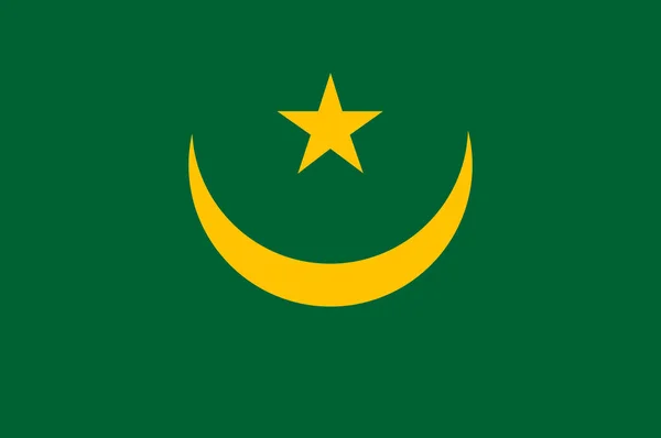 Bandera de Mauritania — Vector de stock