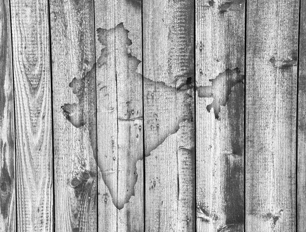 Map of India on weathered wood — Stock Photo, Image