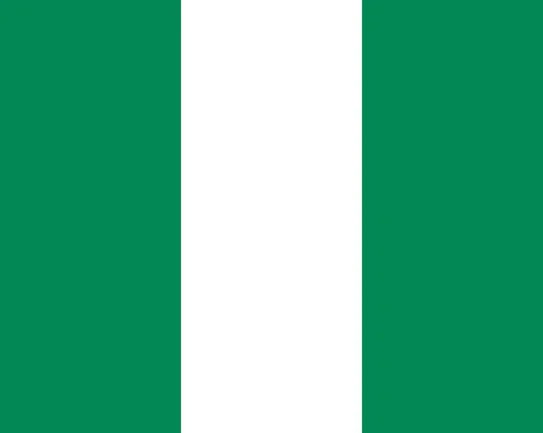 Drapeau coloré du Nigeria — Image vectorielle