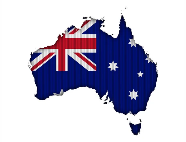 素敵な色でオーストラリアのテクスチャ マップ — ストック写真