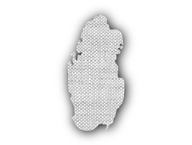 Katar Haritası üzerinde eski keten