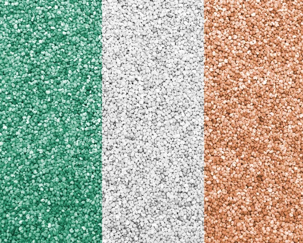 Irländsk texturerat flagg i fina färger — Stockfoto