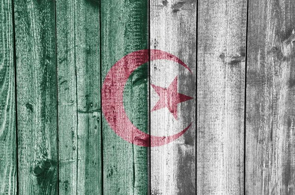 Viharvert fa Algéria zászlaja — Stock Fotó