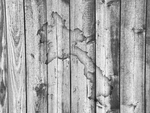 Map of Laos on weathered wood — Stock Photo, Image