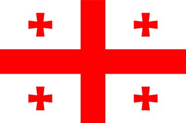 Gürcistan'ın renkli bayrak