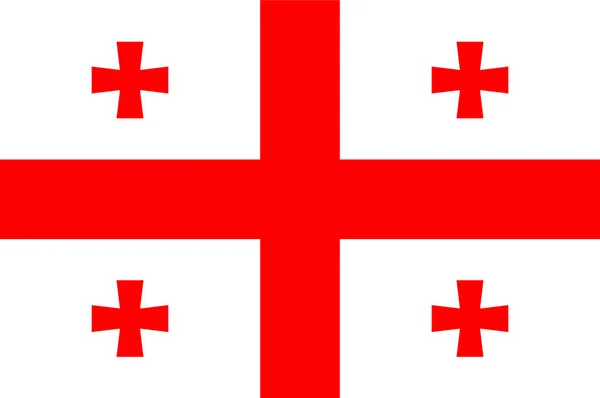 Bandeira colorida de Georgia — Vetor de Stock