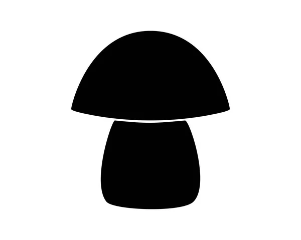 Symbole champignon sur blanc — Image vectorielle