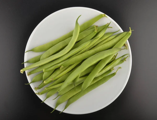 Haricot commun sur assiette — Photo