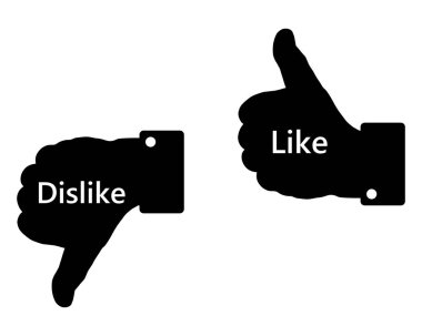 Beyaz üzerine el işareti