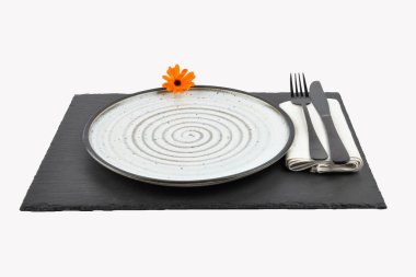 Ortak kadife çiçeği ve izole kayrak Tablo ayarı