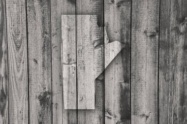 Yıpranmış ahşap üzerinde Manitoba Haritası