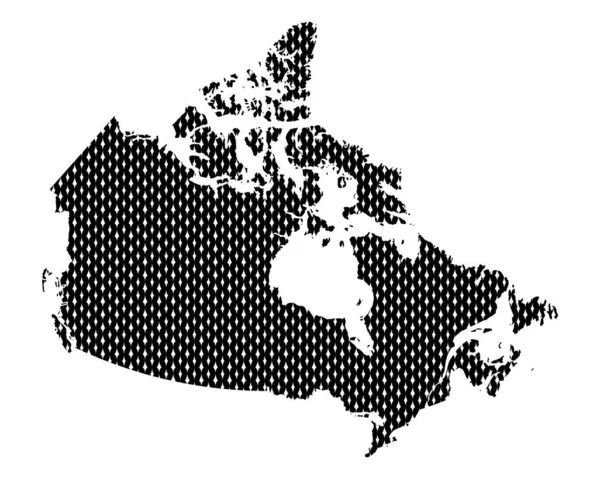 Einfache Landkarte von Kanada — Stockvektor