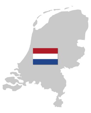 Hollanda bayrağı ve haritası