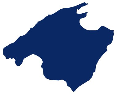 Mavili Mallorca Haritası