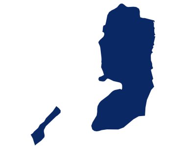 Filistin 'in mavi renkli haritası