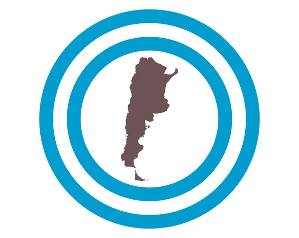 Térkép Argentína a háttérben zászlóval — Stock Vector