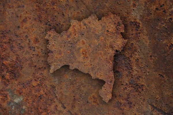Carte de Bahia sur métal rouillé — Photo