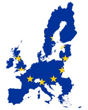 Eu haritasında bayrak