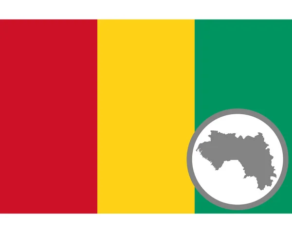 Прапор і мапі Гвінеї — стоковий вектор