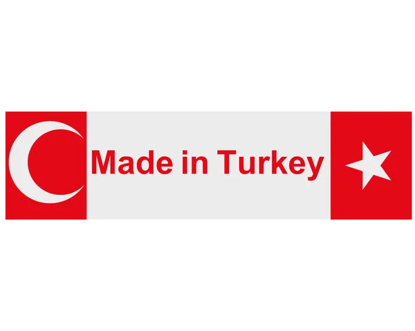 Selo de qualidade fabricado na Turquia — Vetor de Stock