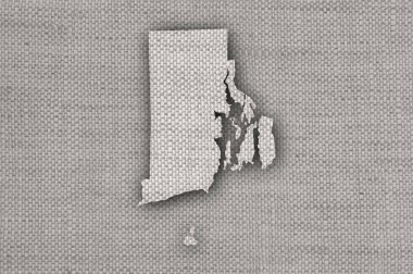 Rhode Island 'ın eski çarşaflardaki haritası