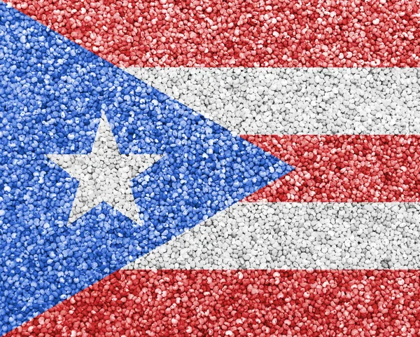 Bandiera di Porto Rico sui semi di papavero — Foto Stock