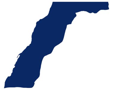 Batı Sahra 'nın mavi renkli haritası