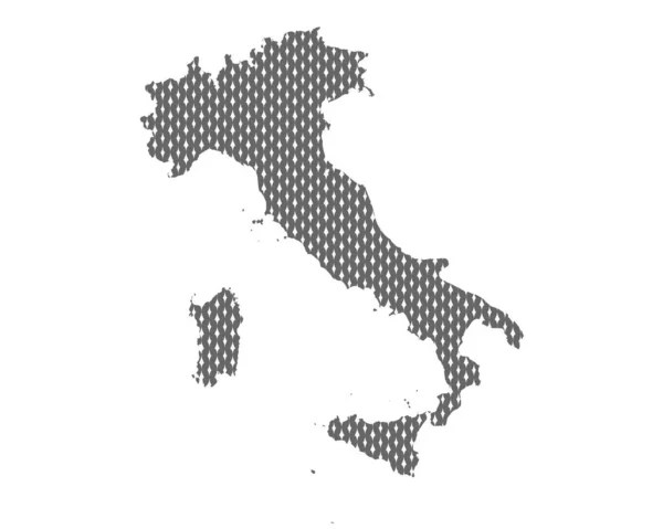 Olaszország Egyszerű Térképe — Stock Vector