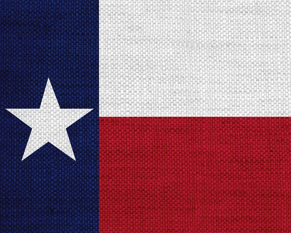 Bandiera Del Texas Sulla Vecchia Biancheria — Foto Stock