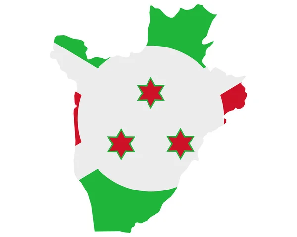 Bandeira Mapa Burundi —  Vetores de Stock