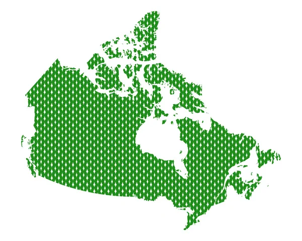 Mapa Liso Canadá — Vetor de Stock