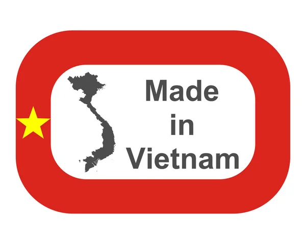 Selo Qualidade Fabricado Vietname —  Vetores de Stock
