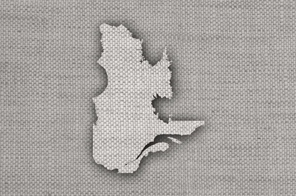 Harta Quebec Lenjerie Pat Veche — Fotografie, imagine de stoc