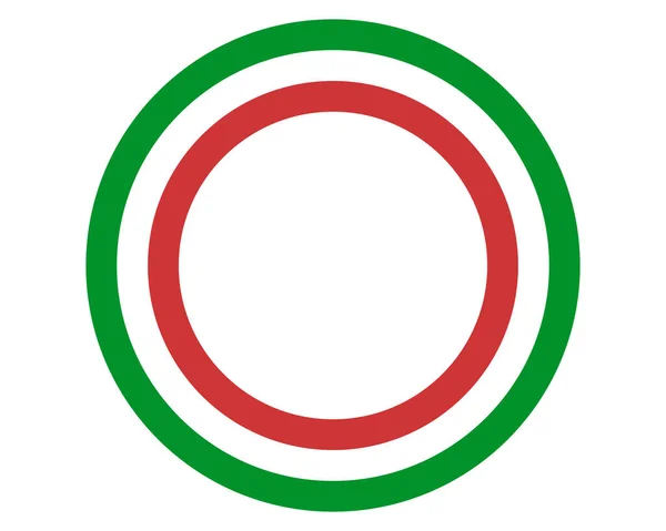 Italian Flag Copy Space — Stock Vector