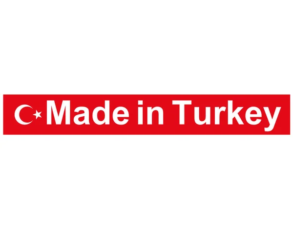 Selo Qualidade Fabricado Turquia — Vetor de Stock