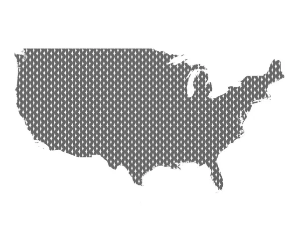 アメリカ合衆国の地図 — ストックベクタ