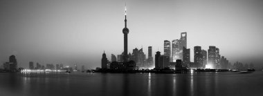 Skyline gündoğumu shanghai
