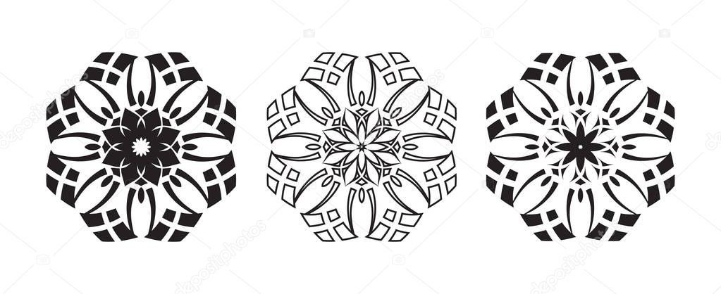 Three flowers tattoo